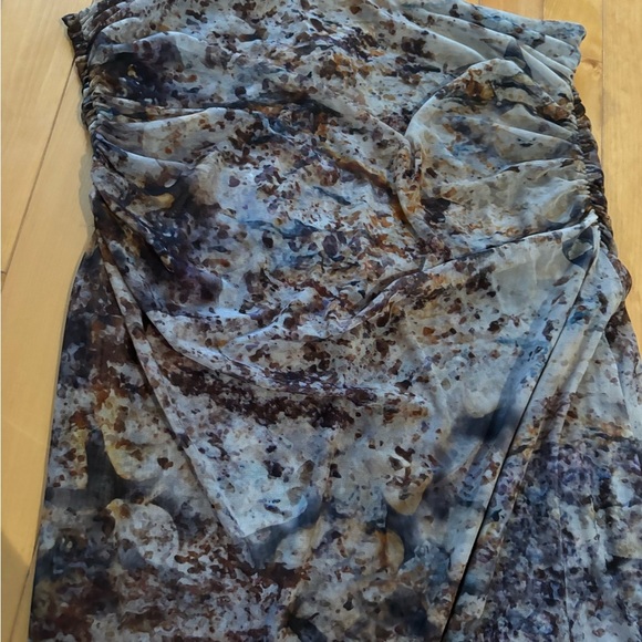 SHAN Strapless Dress in Blue and Brown - Picture 2 of 4